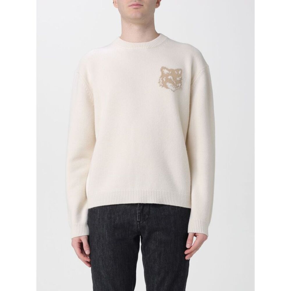 Maison Kitsune Sweater Men Beige